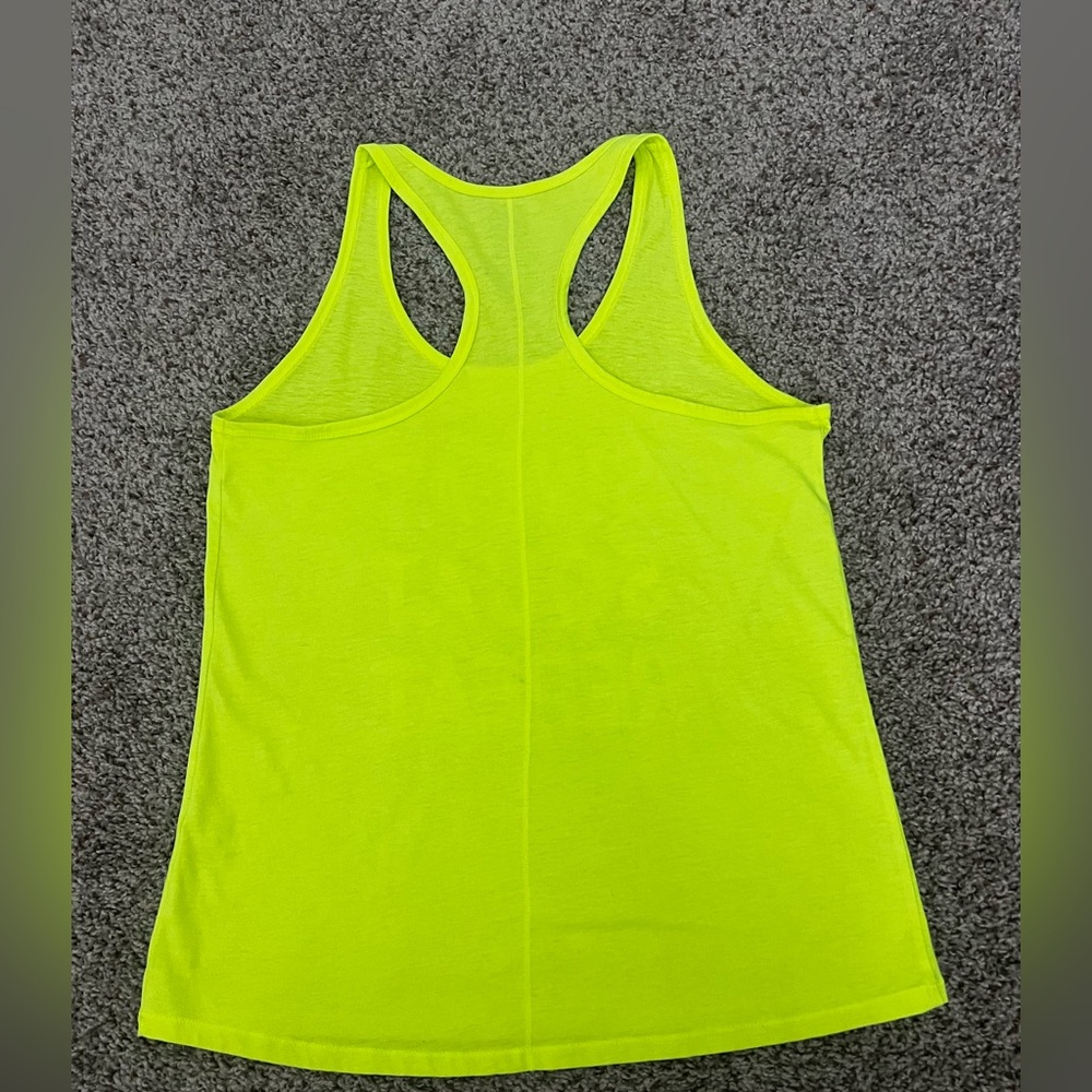 Athletech Neon Yellow Racerback Tank Top - Picture 4 of 4